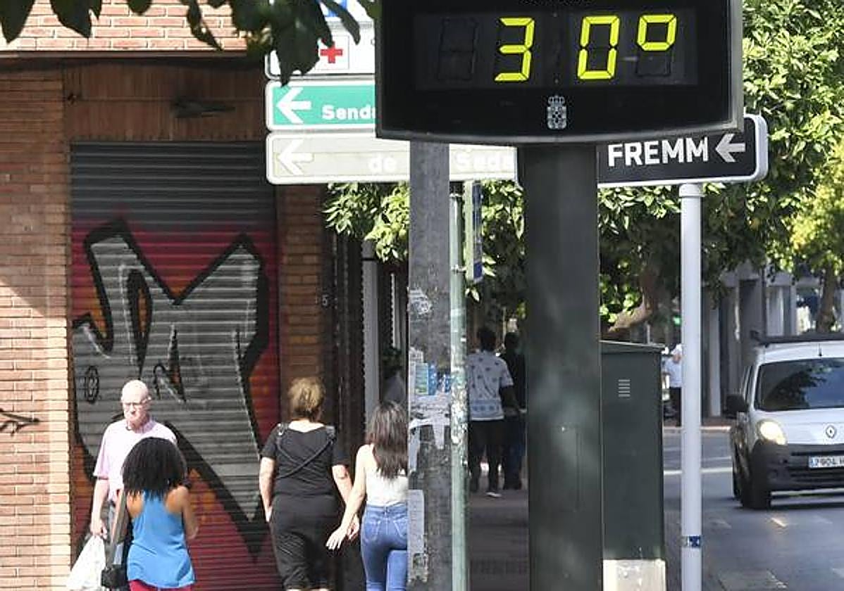 The "extraordinary" episode of heat will ease in the Region of Murcia